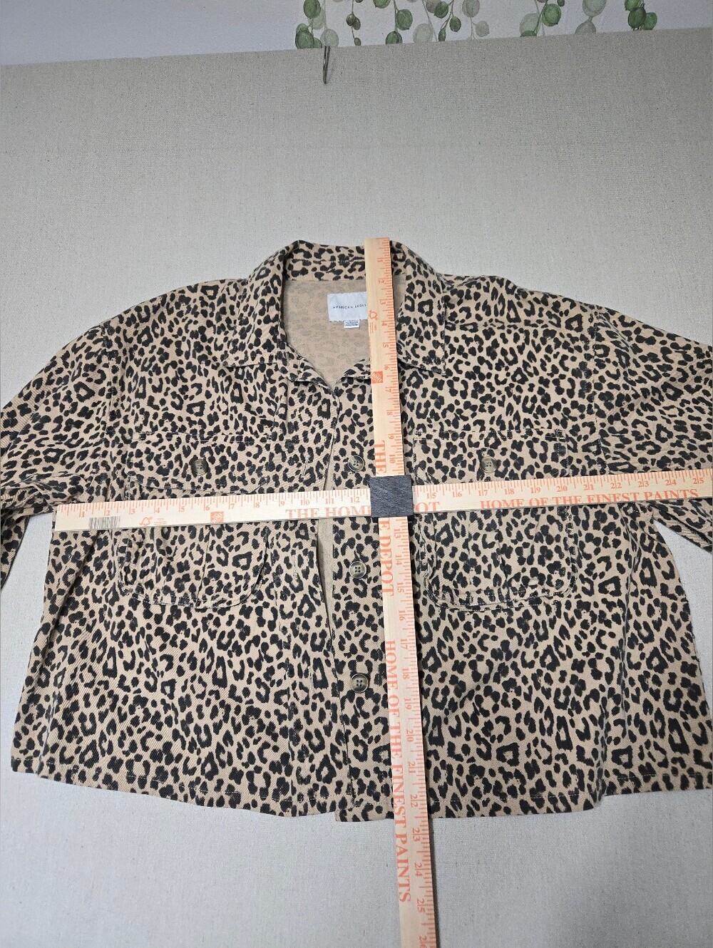 American Eagle Outfitters Leopard Print Jacket in Tan & Black